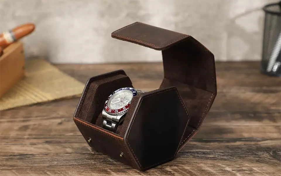 Premium Leather Watch Case