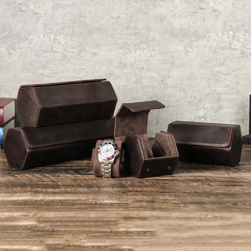 Premium Leather Watch Case