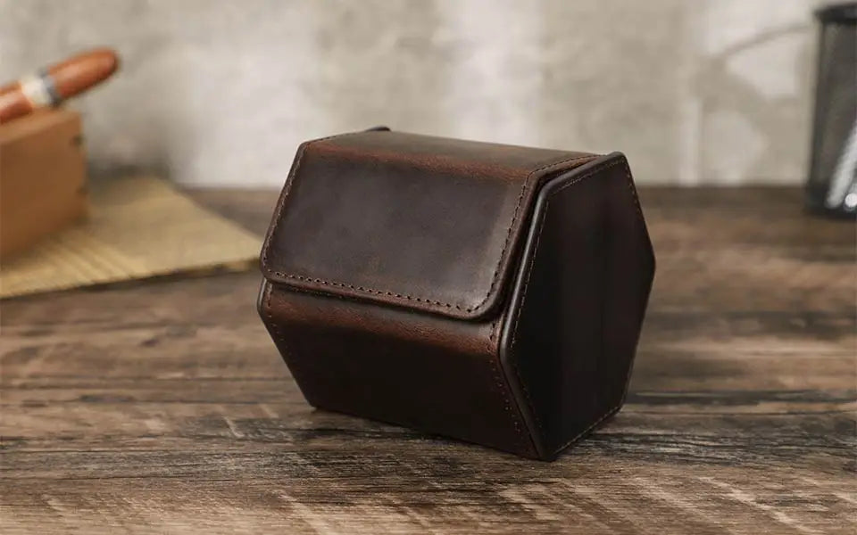 Premium Leather Watch Case