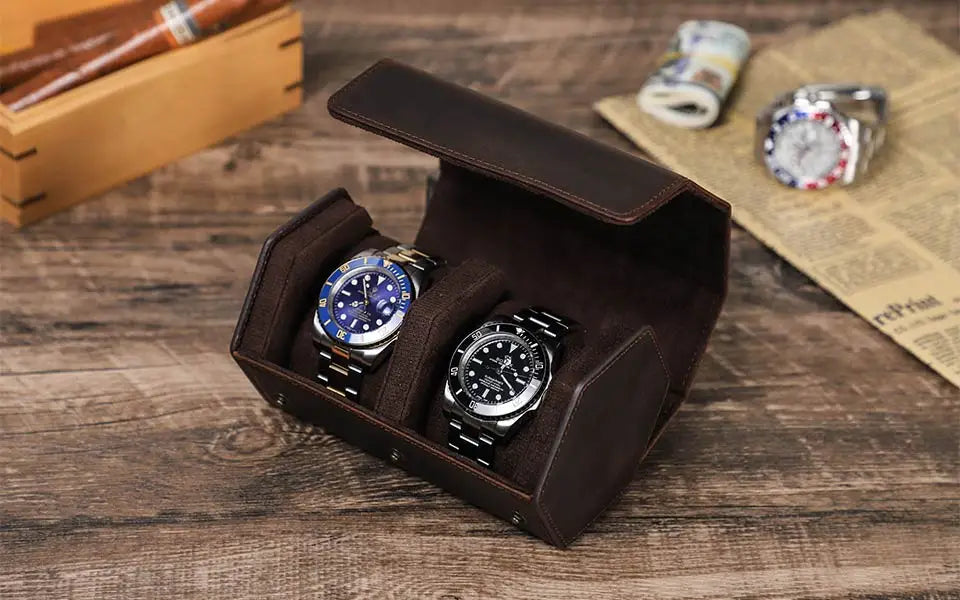 Premium Leather Watch Case