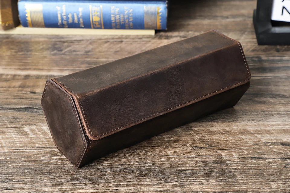 Premium Leather Watch Case